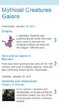 Mobile Screenshot of mythicalcreaturesgalore.blogspot.com