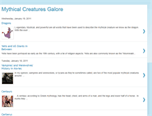 Tablet Screenshot of mythicalcreaturesgalore.blogspot.com