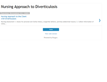 Tablet Screenshot of nursingapproachdiverticulosis.blogspot.com