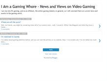 Tablet Screenshot of gamingwhore.blogspot.com