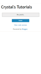 Mobile Screenshot of crystalstutorials.blogspot.com