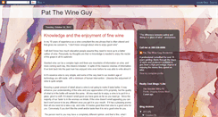 Desktop Screenshot of patthewineguy.blogspot.com