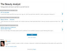 Tablet Screenshot of beautyanalystdanielle.blogspot.com