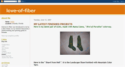 Desktop Screenshot of love-of-fiber.blogspot.com