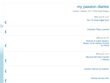 Tablet Screenshot of mypassiondiaries.blogspot.com