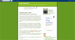 Desktop Screenshot of angierambles.blogspot.com
