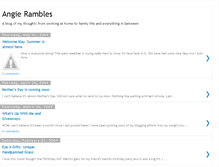 Tablet Screenshot of angierambles.blogspot.com