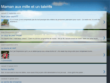 Tablet Screenshot of mamanauxmilleetuntalents.blogspot.com