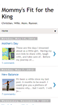 Mobile Screenshot of mommysfitfortheking.blogspot.com