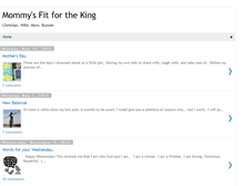 Tablet Screenshot of mommysfitfortheking.blogspot.com