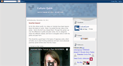 Desktop Screenshot of culturequirk.blogspot.com