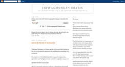 Desktop Screenshot of infolowongangratis.blogspot.com