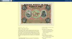 Desktop Screenshot of middleeastmoney.blogspot.com