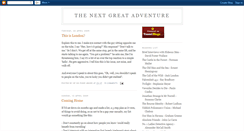 Desktop Screenshot of nextgreatadventure08.blogspot.com
