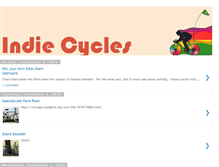 Tablet Screenshot of indiecycles.blogspot.com