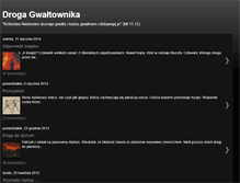 Tablet Screenshot of droga-gwaltownika.blogspot.com