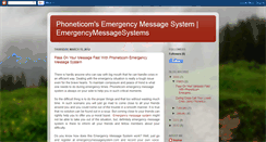 Desktop Screenshot of emergencymessagesystem.blogspot.com