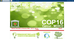 Desktop Screenshot of cop16-en.blogspot.com