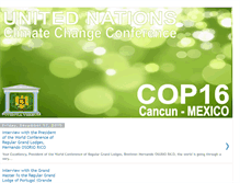 Tablet Screenshot of cop16-en.blogspot.com