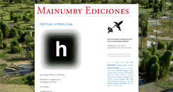 Desktop Screenshot of mainumbyediciones.blogspot.com