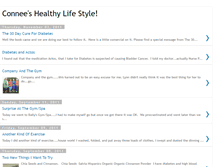 Tablet Screenshot of conneehealthylife.blogspot.com