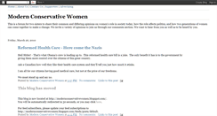 Desktop Screenshot of modernconservativewomen.blogspot.com
