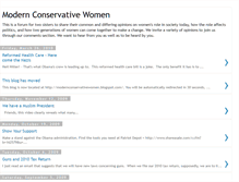 Tablet Screenshot of modernconservativewomen.blogspot.com