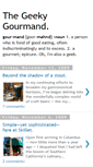 Mobile Screenshot of geekygourmand.blogspot.com