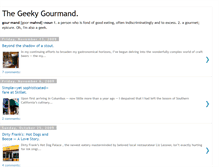 Tablet Screenshot of geekygourmand.blogspot.com