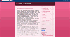 Desktop Screenshot of lustandcashmere.blogspot.com