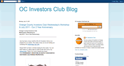 Desktop Screenshot of ocinvestorsclub.blogspot.com
