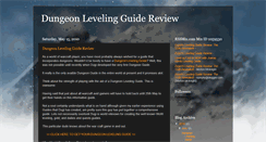 Desktop Screenshot of dungeonlevelingguide.blogspot.com