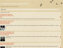 Tablet Screenshot of comentandoanoticia.blogspot.com