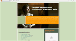 Desktop Screenshot of confessions-a-waltraud-meier.blogspot.com