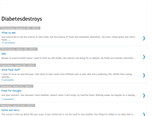 Tablet Screenshot of diabetesdestroys.blogspot.com