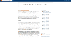 Desktop Screenshot of bodyandarchitecture.blogspot.com