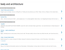 Tablet Screenshot of bodyandarchitecture.blogspot.com