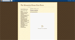 Desktop Screenshot of mhfreepress.blogspot.com