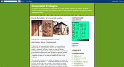 Desktop Screenshot of comunidadecologica.blogspot.com