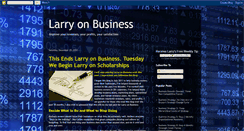 Desktop Screenshot of larryonbusiness.blogspot.com