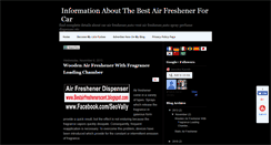 Desktop Screenshot of carairfreshenersguidelover.blogspot.com