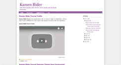 Desktop Screenshot of kamenrider-episode.blogspot.com