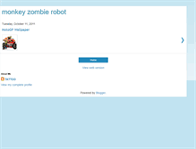 Tablet Screenshot of monkeyzombierobot.blogspot.com