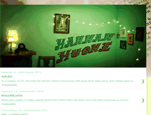 Tablet Screenshot of hannanhuone.blogspot.com