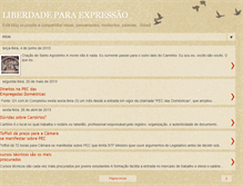 Tablet Screenshot of liberdadeparaexpressao.blogspot.com