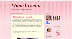 Desktop Screenshot of i-love-to-sew.blogspot.com