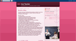 Desktop Screenshot of ironteacher.blogspot.com