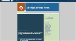 Desktop Screenshot of american-airlines-watch.blogspot.com