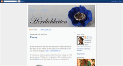 Desktop Screenshot of herrlichkeiten.blogspot.com