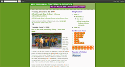 Desktop Screenshot of naceannual2008.blogspot.com